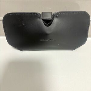 Saint Laurent Black Leather Eyewear Holder